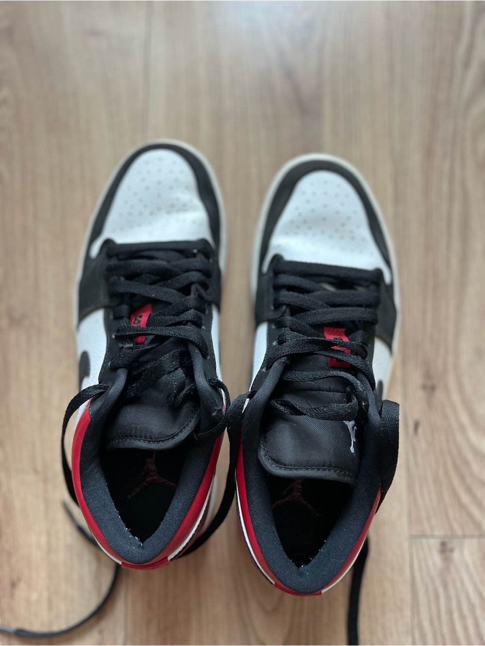 Nike Men's High-Top Sneakers - Black, White & Red